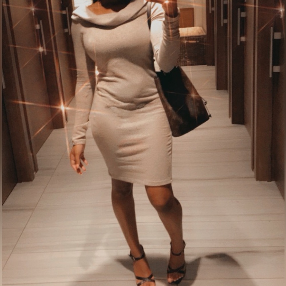 Zara Cream Midi Dress
